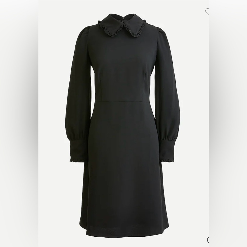 NWT J.Crew Ruffled Collar A-Line Dress